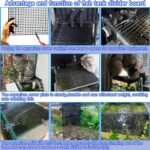 Plastic Egg Crate Fish Tank Divider Aquarium Filter Bottom Plastic Grid Fish Tank Isolation Board Black Egg Crate Tray((Black, 12pcs 11.8X11.8Inch with 0.35Inch Hole) - Image 4