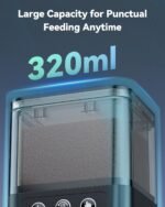 Pawfly Automatic Fish Feeder for Aquarium Auto Vacation Timer Fish Feeder for Fish Tank 320 ml Adjustable Fish Food Dispenser for Powder Pellets and Granules, Battery Operated (Included) - Image 3