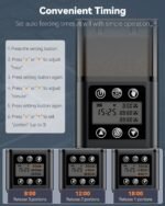 Pawfly Automatic Fish Feeder for Aquarium Auto Vacation Timer Fish Feeder for Fish Tank 320 ml Adjustable Fish Food Dispenser for Powder Pellets and Granules, Battery Operated (Included) - Image 6