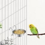 Wontee Pet Bowl Stainless Steel Hanging Food Water Bowls Bird Cage Feeder for Birds, Parrots, Small Sized Dogs and Cats (S) - Image 3