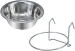 Wontee Pet Bowl Stainless Steel Hanging Food Water Bowls Bird Cage Feeder for Birds, Parrots, Small Sized Dogs and Cats (S) - Image 4