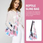 balacoo Reptile Carrier Sling Adjustable Bearded Dragon Carrier Bag Pouch Holder for Travel Reptile Small Animals Pets Clothes Tank Accessories - Image 3