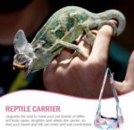 balacoo Reptile Carrier Sling Adjustable Bearded Dragon Carrier Bag Pouch Holder for Travel Reptile Small Animals Pets Clothes Tank Accessories - Image 7