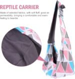 balacoo Reptile Carrier Sling Adjustable Bearded Dragon Carrier Bag Pouch Holder for Travel Reptile Small Animals Pets Clothes Tank Accessories - Image 9