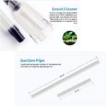BSLVWG Fish Tank Cleaner Aquarium Gravel Cleaner Electric Fish Tank Cleaning Tools Adjustable Water Flow Aquarium Cleaner Kit Fish Tank Gravel Vacuum for Wash Sand - Image 4