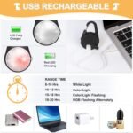 Dog Collar Light, 4 Modes Dog Lights for Night Walking, Rechargeable Dog Collar Lights for Nighttime Clip on, IP68 Waterproof Dog Light - Image 5