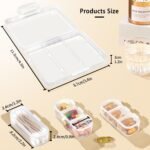 Songaa Weekly Pill Organizer 7 Day, 7 Compartments Pill Organizer Medicine Organizer, Travel Daily Pill Box Organizer Pill Dispenser, Pill Container for Vitamin Fish Oil Supplements (White) - Image 6