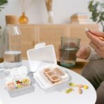 Songaa Weekly Pill Organizer 7 Day, 7 Compartments Pill Organizer Medicine Organizer, Travel Daily Pill Box Organizer Pill Dispenser, Pill Container for Vitamin Fish Oil Supplements (White) - Image 8