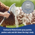 Waterpik Pet Wand Pro Dog Shower Attachment for Fast and Easy Dog Bathing and Cleaning, Indoor and Outdoor Sprayer Includes 8-Foot Flex Hose, Blue/Grey, PPR-252E - Image 5