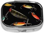 Square Pill Box 2 Compartment Medicine Pill Case Fishing Lure Pill Box for Purse Pocket Waterproof Metal Pill Container Portable Pill Holder Mini Pill Organizer for Travel or Daily - Image 7