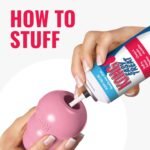 KONG Puppy - Natural Teething Rubber Chew Toy for Dogs - Stuffable Dog Toy for Extended Playtime - Chew & Fetch Toy for Puppies - for Medium Puppies - Pink - Image 5