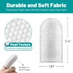 Dog Dental Care Wipes - Cat & Dog Teeth Cleaning Finger Wipes - Dog Tooth Brushing Kit Dental Wipes - Reduces Plaque & Freshens Breath (50 Pcs) - Image 6