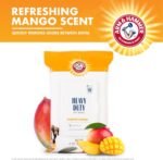Arm & Hammer for Pets Heavy Duty Multipurpose Bath Wipes for Dogs, Travel Size, Mango Scent | All Purpose Dog Wipes Remove Odor & Refresh Skin for Pets | 30 Ct Pack of Travel Pet Wipes - Image 4