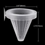 WEAVERBIRD 4PCS Aquarium Nematode Feeder, Live Blood worm Plastic Cone Cup Shape Basket Feeder for Feeding Fish with Suckers - Image 3