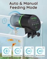 Automatic Fish Feeder for Aquarium, Fish Feeder Automatic Dispenser with Feeding Ring, Moisture-Proof Auto Fish Feeder with Timer, Fish Food Vacation Feeder with 2 AAA Batteries Included - Image 3