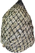 Majestic Ally 2”x2” Holes Slow Feed 40” Very Sturdy Hay Net with Bottom Ring for Desirous Horses, Nylon monofilament Rope Hanging, Adjustable Feeder for Trailer, Stall, and Portable Wear. (Black) - Image 6