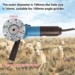 8 Blades Livestock Hoof Trimming Grinding Wheel Sheep Cattles Horses Cow Trimming Plate Wood Carving Disc Aluminum Alloy Electric Angle Grinder Attachments Tool - Image 3