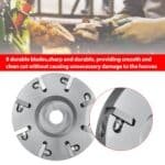 8 Blades Livestock Hoof Trimming Grinding Wheel Sheep Cattles Horses Cow Trimming Plate Wood Carving Disc Aluminum Alloy Electric Angle Grinder Attachments Tool - Image 6