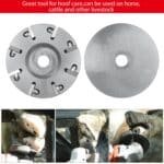 8 Blades Livestock Hoof Trimming Grinding Wheel Sheep Cattles Horses Cow Trimming Plate Wood Carving Disc Aluminum Alloy Electric Angle Grinder Attachments Tool - Image 8