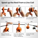 Fishing Line Winder, Reel Spooler with Unwinding System, Spool Holder with Handhold & Clamps, Anti-Twist Spooling Station, Adjustable Versatile Accessories for Baitcasting and Spinning Reel - Image 4