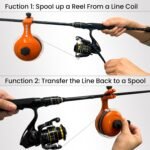 Fishing Line Winder, Reel Spooler with Unwinding System, Spool Holder with Handhold & Clamps, Anti-Twist Spooling Station, Adjustable Versatile Accessories for Baitcasting and Spinning Reel - Image 5