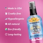 Bodhi Dog Natural Dog Cologne | Premium Scented Deodorizing Body Spray for Dogs & Cats | Dog Perfume w/Natural Dog Conditioner (Baby Powder, 4 Fl Oz) - Image 4
