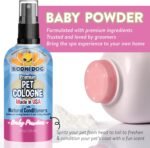 Bodhi Dog Natural Dog Cologne | Premium Scented Deodorizing Body Spray for Dogs & Cats | Dog Perfume w/Natural Dog Conditioner (Baby Powder, 4 Fl Oz) - Image 5
