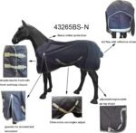 BARN & STABLE 600D 3000mm/3000mvp Super Breathable & Waterproof Horse Rain Sheet, Turnout Blanket Sheet for Horse with Leg Strap - no Fill - Image 3