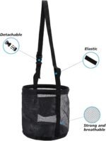 Horse Feed Bag Nylon Mesh Grain Horse Feeding Bag with Adjustable Strap Waterproof Horse Supplies M Horse Feeding Bag - Image 5