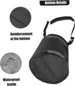 Horse Feed Bag Nylon Mesh Grain Horse Feeding Bag with Adjustable Strap Waterproof Horse Supplies M Horse Feeding Bag - Image 6