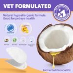 HICC PET Eyes Wipes for Dogs & Cats - Gently Remove Tear Stain, Eye Debris, Discharge, Mucus Secretions - Coconut Oil Pet Cleaning Grooming Deodorizing Wipes for Eyes, Wrinkle, Face - 100pcs - Image 4