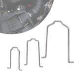 Radiator Hose Clip Retaining Spring Horse Shoe Clip Clamp 154 23 Replacement for BMW E39 E60 E38 E46 E90 745Li X5 325i 328i M3 540i 740iL 740i(3 pack) - Image 6