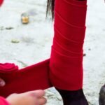 Brushing Boots for Horse Set of 4,Non-Slip Neoprene Horse Boots Leg Wraps for Horses, Protection Boots Treats for Sprains Bites-Universal Size (Red) - Image 3