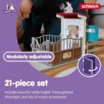 Schleich Horse Club — Horse Stall Extension Play Set for Children, 21 Piece Horse Stable Play Set with Horse Toys for Girls and Boys Ages 5+ - Image 4