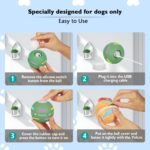 Dog Balls,The 3rd Generation Interactive Toys for Puppy/Small/Medium/Large Dogs,Improved Dog Rolling Effect Tennis Ball with Strap, Tough Motion Activated Automatic Moving Dog Toys (Green) - Image 7