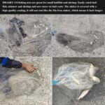 Drasry Saltwater Fishing Cast Net 3/8 and 1/4 Mesh with Heavy Duty Gray Sinker American Monofilament Fish Throw Net for Bait Trap 3FT 4FT 5FT 6FT 7FT 8FT 9FT Radius - Image 7