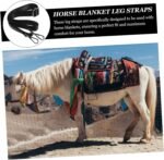 4 Pcs Adjustable Elastic Leg Straps for Horse Blankets Replacement Straps Designed for Comfort and Quick Release for Securing Blankets Horses - Image 5