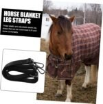 4 Pcs Adjustable Elastic Leg Straps for Horse Blankets Replacement Straps Designed for Comfort and Quick Release for Securing Blankets Horses - Image 9