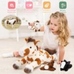 MaoGoLan 4 Pcs Horse Plush Stuffed Animal, Large Stuffed Mommy Horse with Babies Pony Toys Plushies,Horse Stuffed Animal Bulk for Kids,Christmas Birthday Gift 21 inches - Image 3