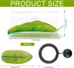Betta Fish Tank Accessories, 2pcs Betta Tunnel & 2pcs Betta Fish Leaf & Round Fish Feeding Ring Fish Toys Betta Fish Natural Habitat Shelter Hideaway Betta Fish Tank Decorations - Image 3