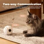 Cat Camera, Indoor Cat Camera with Phone APP, 2-Way Audio Move Freely WiFi Wireless Pet Camera Robot for Dogs and Cats, Auto-Recharging, Privacy Protection - Image 3