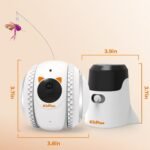 Cat Camera, Indoor Cat Camera with Phone APP, 2-Way Audio Move Freely WiFi Wireless Pet Camera Robot for Dogs and Cats, Auto-Recharging, Privacy Protection - Image 8