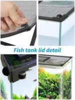 Magnetic Fish Tank Lid Aquarium Net Cover with Feeding Window DIY Anti-Jumping Net Cover Aquarium Lid Replacement 11.8 FT Adjustable Size Fit - Image 5