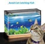 Magnetic Fish Tank Lid Aquarium Net Cover with Feeding Window DIY Anti-Jumping Net Cover Aquarium Lid Replacement 11.8 FT Adjustable Size Fit - Image 8