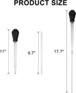 Coral Feeder SPS HPS Feeder with Extension Tube, Aquarium Long Syringe Dropper Pipette Turkey Baster for Marine Fish Feeding (Black/Extendable) - Image 7