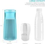Portable Dog Water Bottle for Walking 19 OZ or 12 OZ Portable Pet Water Bottles for Puppy Small Medium Large Dogs Water Dispenser Dog Water Bowl Dog Accessories (19OZ Blue) - Image 4