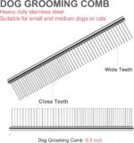 Dog Grooming Scissors with Safety Round Tips Stainless Steel Professional Dog Grooming Kit - Thinning, Curved Scissors and Comb for Dog Cat Pet (Pink 4 in 1) - Image 6