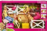 Barbie Playset and Chelsea Blonde Dolls, 2 Horses with Bobbling Heads and 15+ Toy Accessories That Include Corral Fencing, Feeding, Grooming, Nurturing and Horseback Riding Pieces, 3Y+ - Image 7