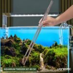 2 Pcs Heavy Duty Reptile Feeding Tongs, Aquarium Tweezers 18 Inch, Straight and Curved Extra Long Tweezers, Reptile Tongs, Aquarium Tongs, Aquarium Tweezers Extra Long - Image 8