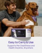 HICC PET Cleaning Deodorizing Wipes for Dogs & Cats, Nourish Fur Coconut Oil Pet Grooming Wipes, Plant-Based Dog Wipes for Paws, Butt, Face, Body - Hypoallergenic (Rose Scent) - Image 8